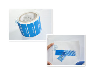Customized OPENVOID Tamper Evident Security Tape / PET Packing Adhesive Tape